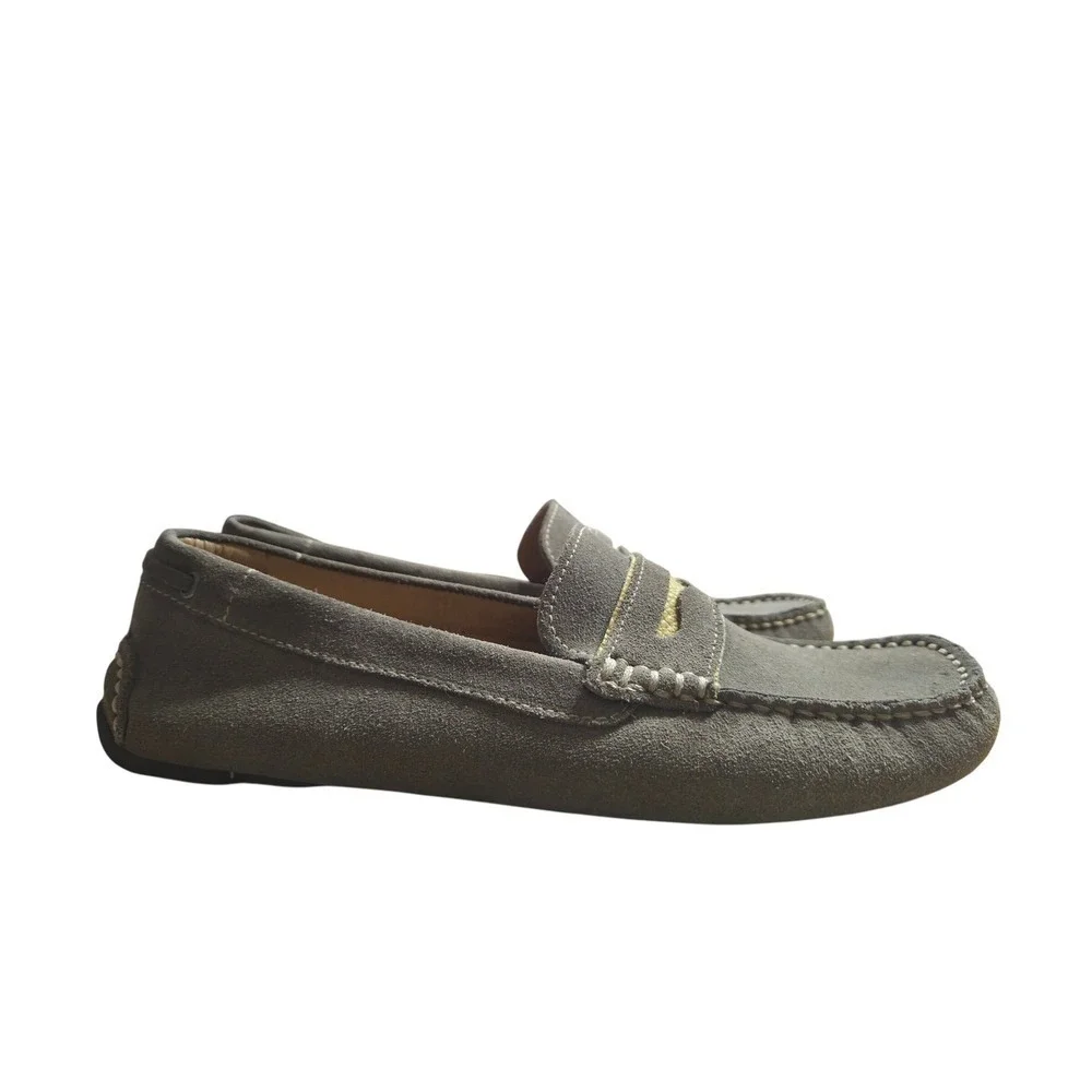 GH Bass & Co gray suede